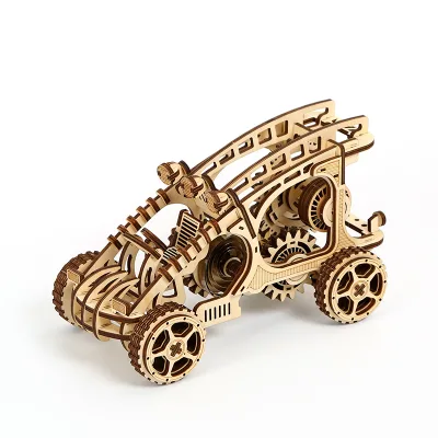 New 3D Laser Cut Assemble Puzzle Bumper Car Toy Wooden Toy 3d Wood Car Puzzle