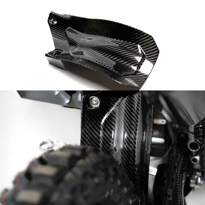 Real Carbon Fiber Rear Shock Guard Protector for Husqvarna KTMs GAS GAS 2023-2026 Motocross Accessories