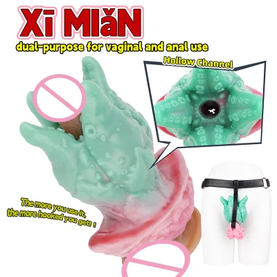 YOCY Silicone Wearable Tentacle Anal Plug Anus Dilator Butt Adult Sex Toys Men Women Vaginal Anal Massager Male Masturbator OEM