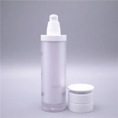 customized matte empty refillable petg plastic cosmetic lotion bottle 120ml