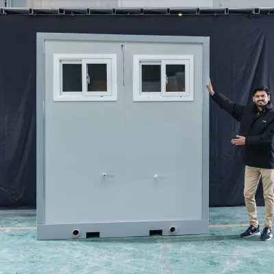 Container House Prefab Toilet Cabin Low Cost High Durability Public Restroom for Construction and Urban Use
