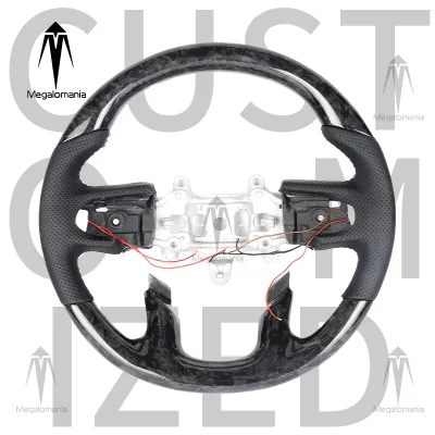 Megalomania Sports LED Carbon Fiber Steering Wheel for Dodge Grand Caravan 2008-2010 with Custom Fit