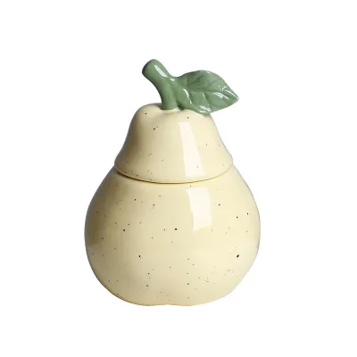 HY7 Cross-Border Ceramic Candle Holder with Lid Candle Cup Jar Storage Container Soy Wax Vessel