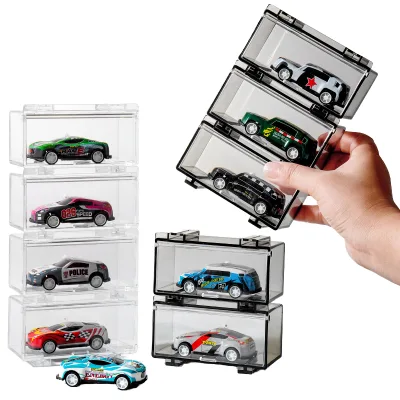 1/64 Car Model Storage Box Dustproof Transparent Diecast Collection Acrylic Display case Storage Box for Hotwheel Mini Car