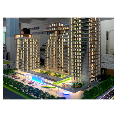 European Design Style Architecture Villa House Model Beautiful View 3d Printing Durable House Building Models