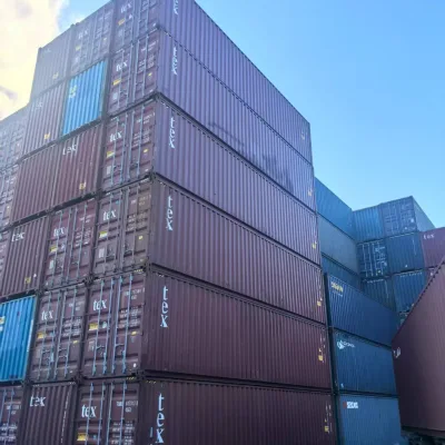 High Rigidity 40HC Accept OEM ODM Custom External Decoration Used Shipping Container for Prefab House Construction Project