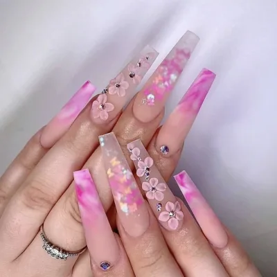 Hanyinails Private Label Vendors Glitter Dipping Powder Jar clear Bulk Nail Acrylic Powder
