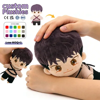 Korean Custom 20cm Kpop Star Plush Doll Design Your Own Lovely Anime Idol Cotton Doll Figure Toys with Clothes