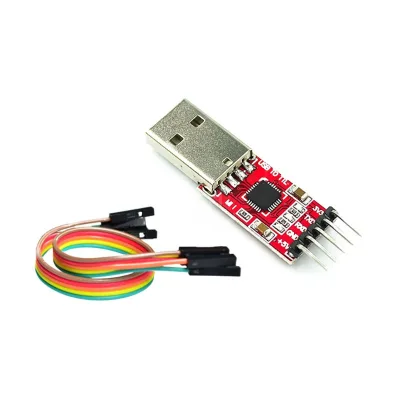 Red CP2102 5Pin USB 2.0 to TTL UART Module Serial Converter Replace FT232 Adapter Module Downloader UART CP 2102
