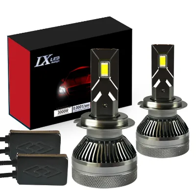 Direct Supply Custom OEM Auto LED Headlight Lamps V23 H4 H7 H11 9005 9006 with Fan Cooling Color and Brightness