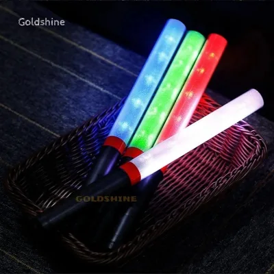 Custom Logo LED Glow Stick PVC Neon Flashing Wand for Concerts New Design Light-Up Egg Shape Stick Christmas Candy Bulk Packed