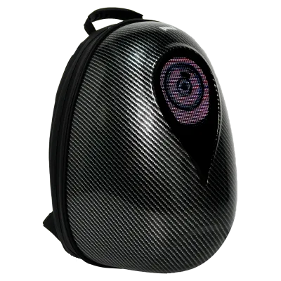 Adjustable Bluetooth Connectable Sports Backpack Bright LED Screen Waterproof Heart Sea Water Drop Design Zipper Closure Soft