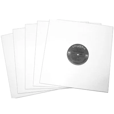 50x Vinyl Record Inner Sleeves 12" LP Heavyweight Acid-Free Paper Round Corners Insert CD DVD Sleeves