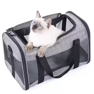 Portable Breathable Mesh Carrier Bag for Small Dogs & Cats Handbag Style for Chihuahua Owners Outgoing Pets' Travel Bag