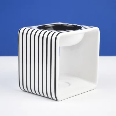 Hand Painted Ceramic Incense burner Oil Wax Melt square Easter Tealight Essential Fragrance Lamp Bedroom Candle Porcelain Craft
