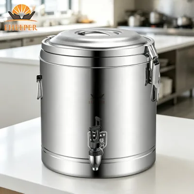 Easy Clean Stainless Steel 201/304 Insulated Bucket Smooth Inner Wall Leak Proof Energy Saving for Hotel Restaurant Beverage