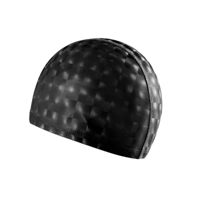 Factory Wholesale PU-coated Adult Swim Cap for Men Women 3D Stretch Large Size Ear protection Long Hair Zhejiang
