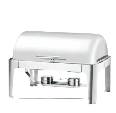 Double-compartment economical square buffet stove