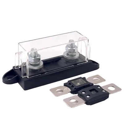 Modified Vehicle Car Audio Box with 1-way Waterproof Clear Cover Mega Fuse Holder Component