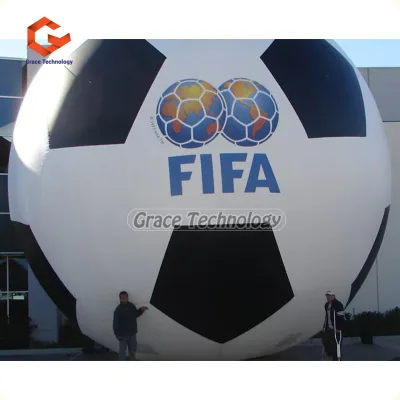 Promotion Inflatable Football Soccer Ball High Quality Inflatable Sport Ball for Outside Football Party Decoration