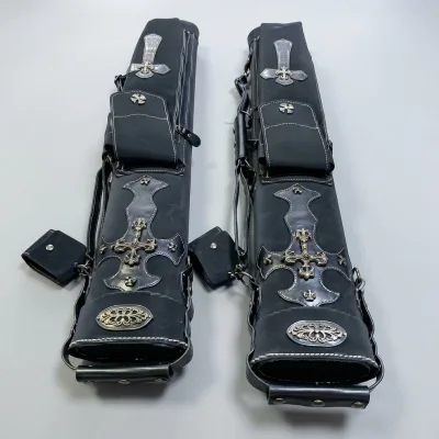 High-end Cloth Cue Bucket 6- 8-hole Options and American Nine-ball 6-hole Handcrafted Cue case