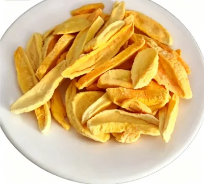 Freeze Dried Mango Slices Lock Fresh Tropical Mango Aroma Crunchy Fruit Flakes for Cereal Baking Yogurt Topping