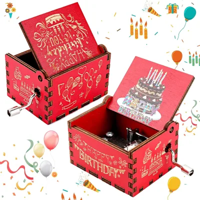 Factory New Style Wooden Music Box Christmas