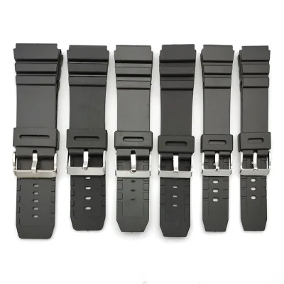 18 20 22 24 26 28mm Suitable for Electronic Watches Traditional Classic Waterproof Sports Plastic Watch Strap with Pin Buckle