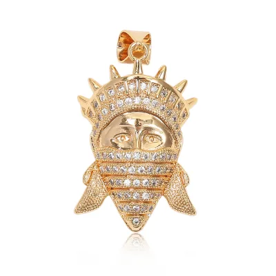 New Gift Designer Zircon Gold Plated Charms and Pendants Also As Car Pendant