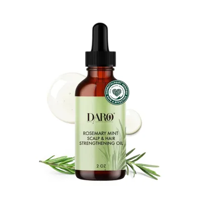 Leave-in Nourishing Hair Oil with Rosemary & Mint Hydrating Smooth Anti-Frizz Hair-Repairing for Dry Scalp