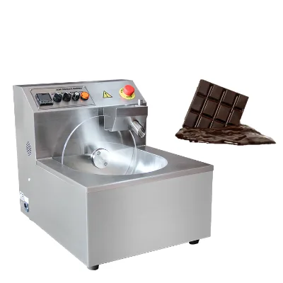 Automatic Small Scale 15kg10kg 8kg 5kg Chocolate Enronbing Temperting Temering Tempering Making Machine Coating Production Line