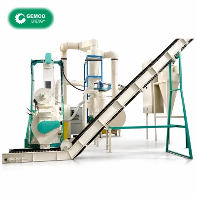 GEMCO Complete Turnkey Biomass and Wood Wastes Pelleting Plant - 2ton Wood Pellet Production Line