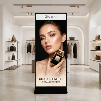 Full Screen Interactive Floor Standing Digital Signage Kiosk 55-98 Inch LCD Touch Screen Panel for Indoor Commercial Display