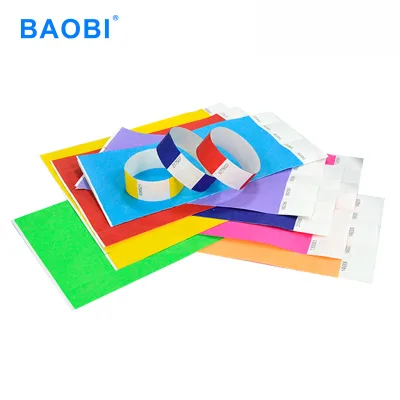 2025 Inkjet Printable Tyvek Paper Wristbands Laser Print Football Club Wristband Pulseras Para Conciertos Pulseras Para Eventos