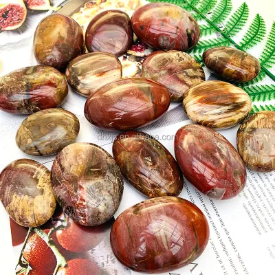Wholesale Price Polished Petrified Wood fossil Palms Stone for Fengshui