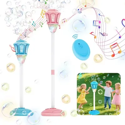 Portable Automatic Electric Bubble Maker Vertical Bubble Gun Toy for Kids 5+, Outdoor Garden Beach Summer Play Toy Wholesale
