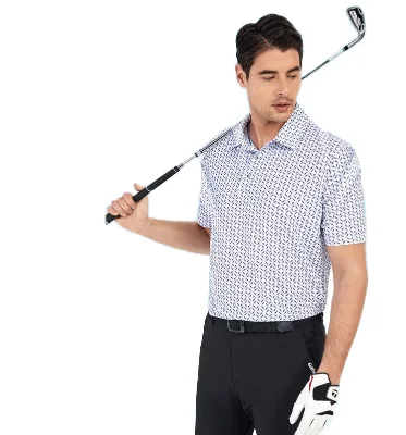 Men's Fashion Lapel Short Sleeve T-Shirt Breathable Quick-Drying Large Size Golf Polo Shirt Plus Size Option Available
