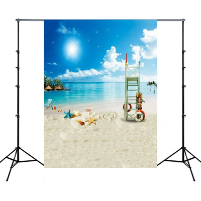 150x210cm Seaside Landscape Painting Background Serial Photo Shoot Photograph Backdrop