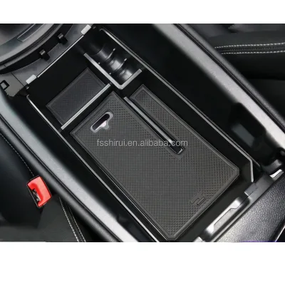 Suede Abs Car Armrest Storage Organizer Case for Mercedes Benz W206 2022 2023 2024 2025 C Class Box Interior Accessories Tray