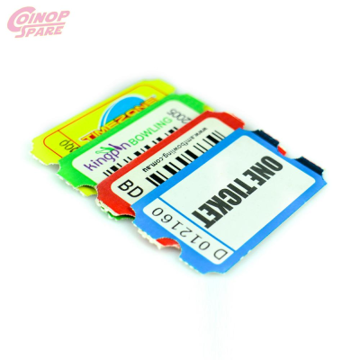 Custom Lottery Redemption Raffle Ticket for Arcade Game Machine