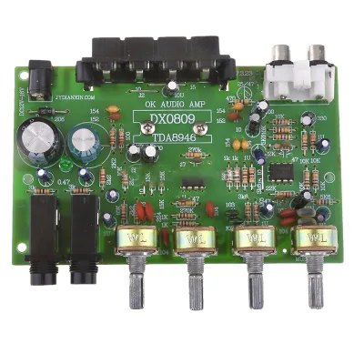 Wholesale Dx-0809 2.0 Power Amplifier Dc12v Dual-Channel Amplifier Board Withmicrophone