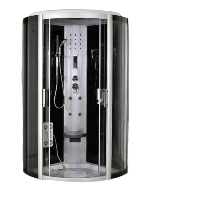 Sliding Door Sector Glass Silver ABS Hotel Aluminium Alloy Modern Luxury 2-person Hydro Massage Complete Steam Shower Cabin 5mm