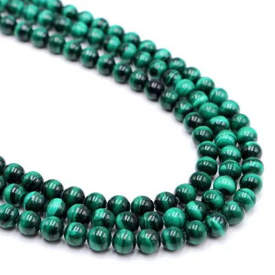 Natural Malachite Beads Stones High Quality Natural Stone Beads for Malachite Jewelry in 4-10mm