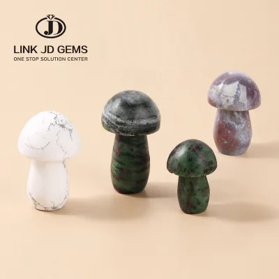 Creative Design Mushroom Shaped Natural Stone Desktop Ornaments Fashion Exquisite Souvenirs Wholesale