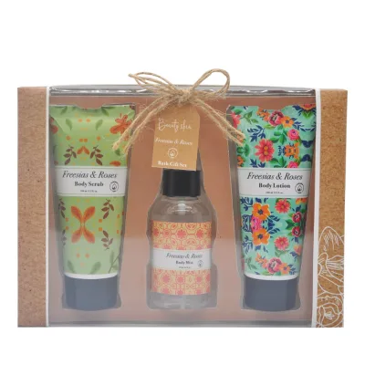 Customized Private Label Body Mist Body Lotion Body Scrub Bath Spa Gift Set