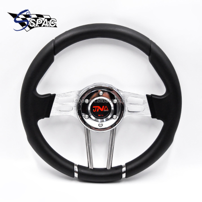 Gaming Racing Steering Wheel Volante PU Steering Wheel Sport Modified Steer Wheel for Universal
