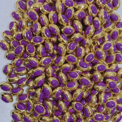 Pill Shape Charms for Bracelet Necklaces Making Purple Color with Gold Plated  Jewelry Connectors Rhinestone Charms for Jewelry