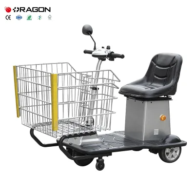 Dragon New OEM Camping Beach Garden Wagon With Sest and Basket for Elderly Disable Supermarket Shopping Carts Electric Scooter