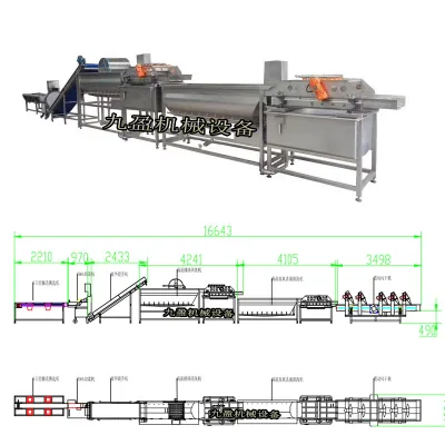 Hot Sell Industrial Fruit and Vegetable Processing Line Salad Production Line Lettuce Washing Line