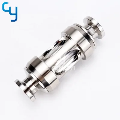Sanitary Pipe Fittings High Quality Stainless Steel Aseptic Mini Type Tubular Sight Glass with Protective Cover